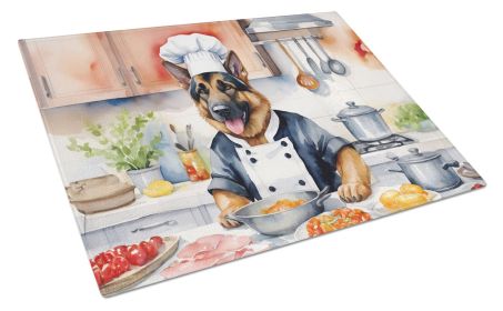 NEW German Shepherd The Chef Glass Cutting Board Decorative Tempered Glass Kitchen Cutting and Serving Board Large Size Chopping Board